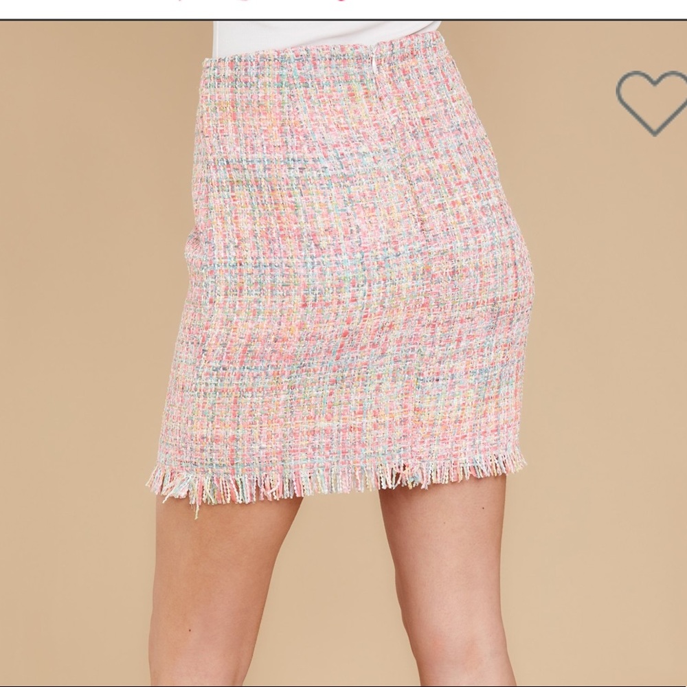 NWOT Pink tweed skirt - Picture 4 of 9